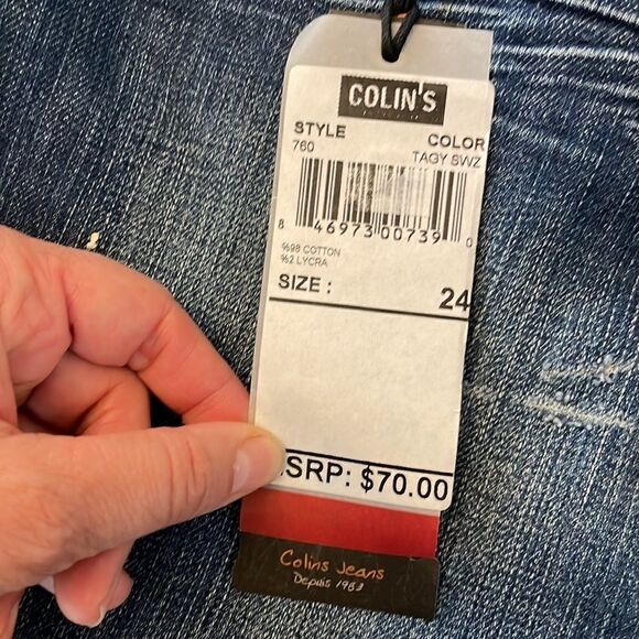 COLINS JEANS STYLE 760 REGULAR WAIST FLARE.  NEW - Picture 10 of 12